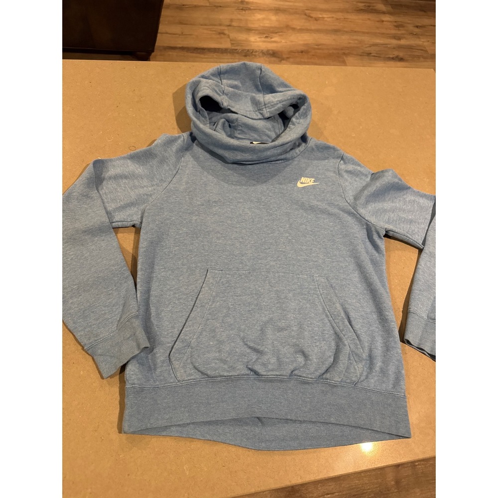 Nike Women's Pullover Hoodie Sweatshirt Blue Casual Activewear